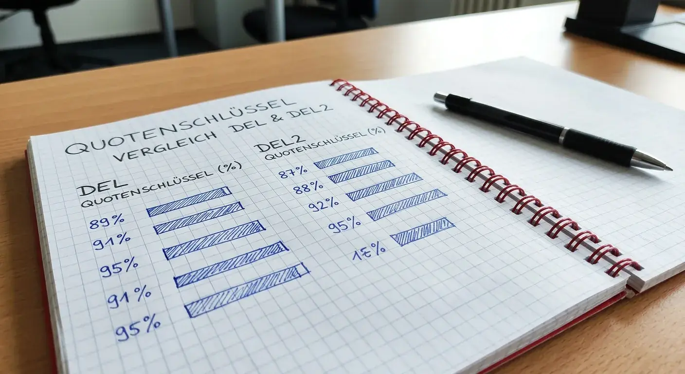 Vergleich der Markttiefe zwischen DEL2 und PENNY DEL im deutschen Wettmarkt mit Wettangeboten