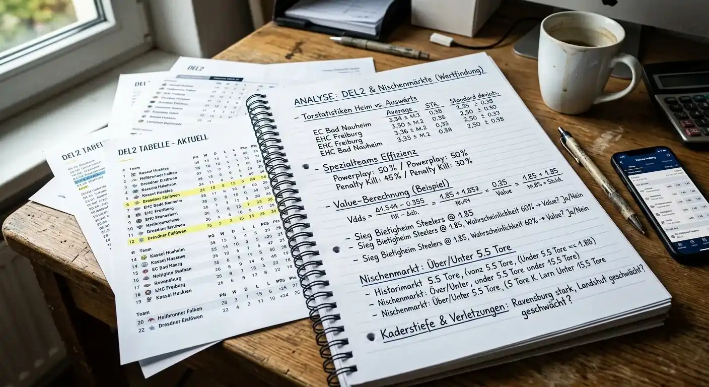 Value-Strategien für DEL2 Wetten basierend auf Informationsvorsprung und Nischenmarktkenntnissen