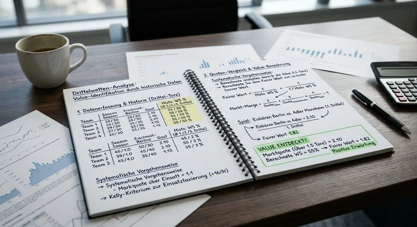 Value-Analyse für Eishockey Drittelwetten mit Markteffizienzbewertung und strategischen Ansätzen