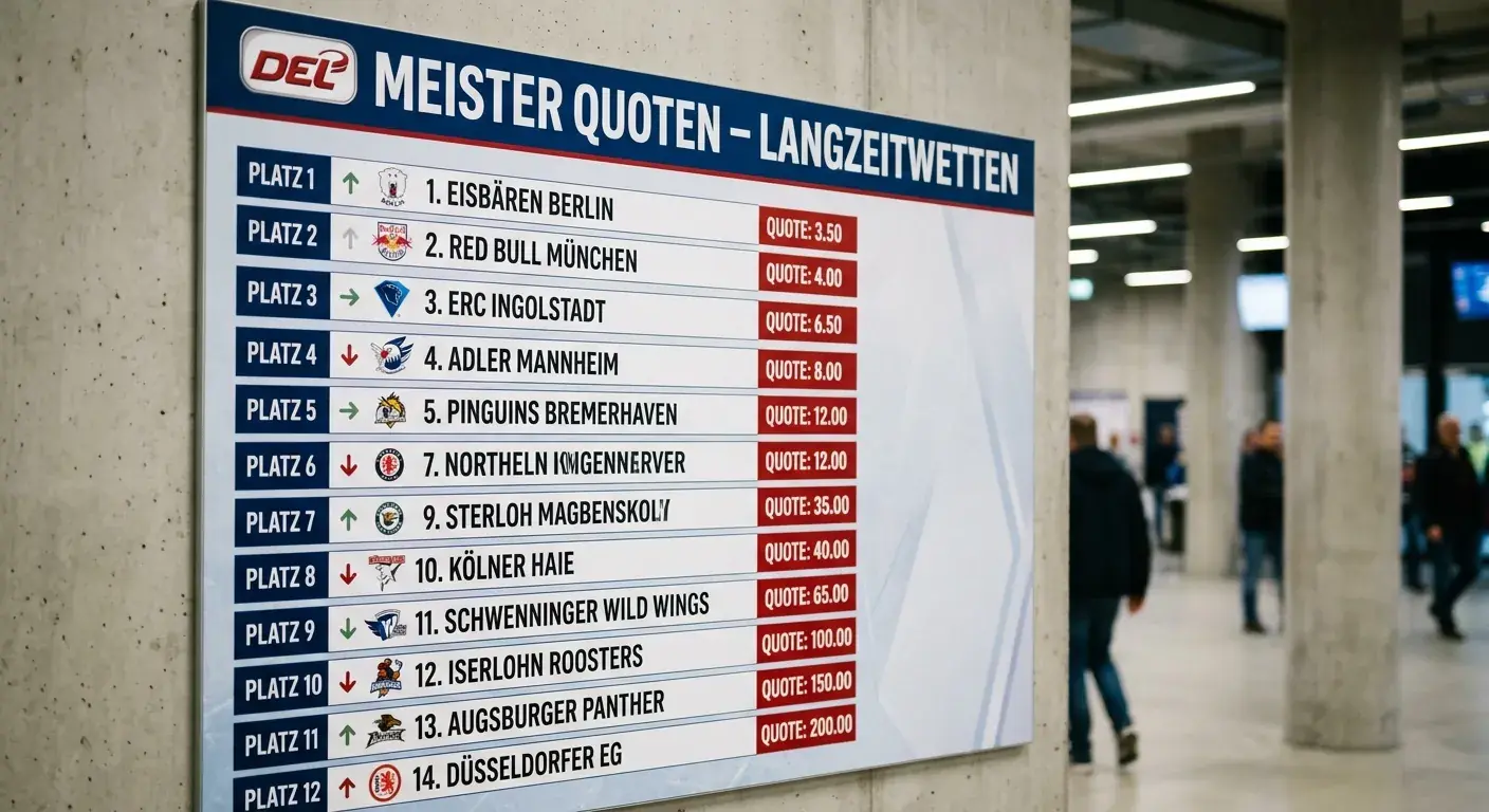 DEL Meisterwette Quotenvergleich: Wann sind die Langzeitquoten für PENNY DEL Titelwetten am attraktivsten