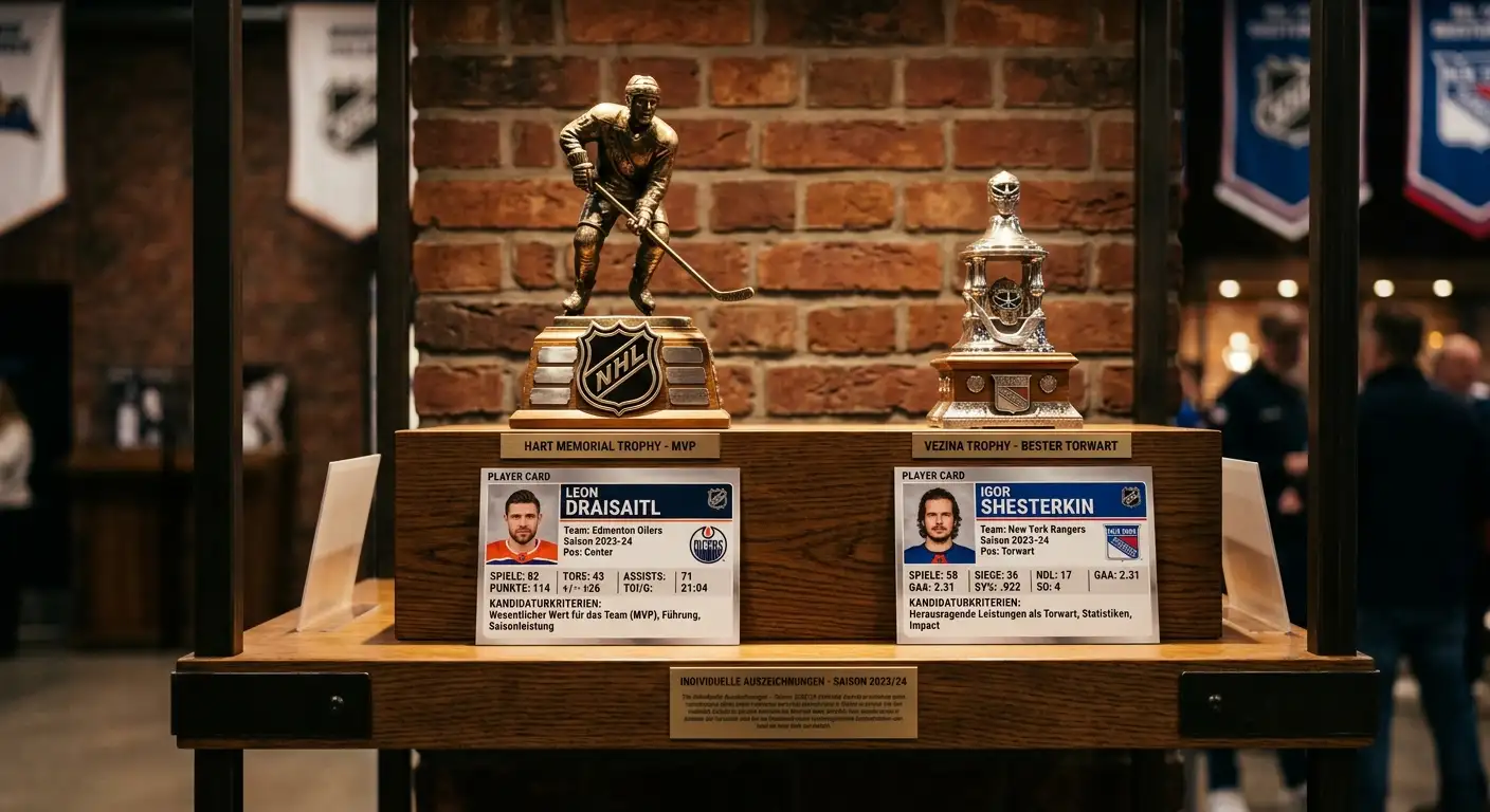 NHL individuelle Awards als Langzeitwetten: Hart Trophy MVP, Vezina Trophy bester Torhüter — Wettstrategien für deutsche Sportwetter