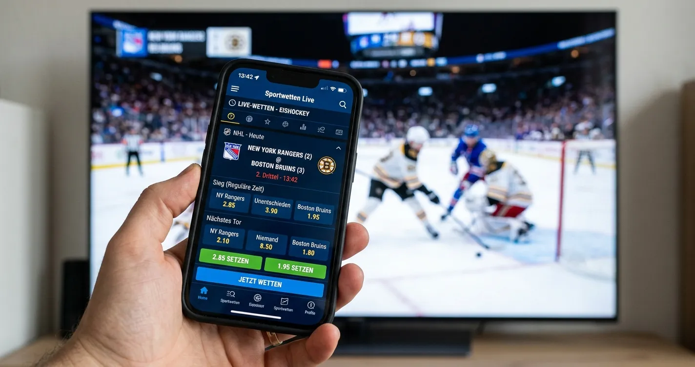 Eishockey Live Wetten — wichtigste Kriterien für Livewetten auf NHL und DEL mit Echtzeit-Quoten 2026