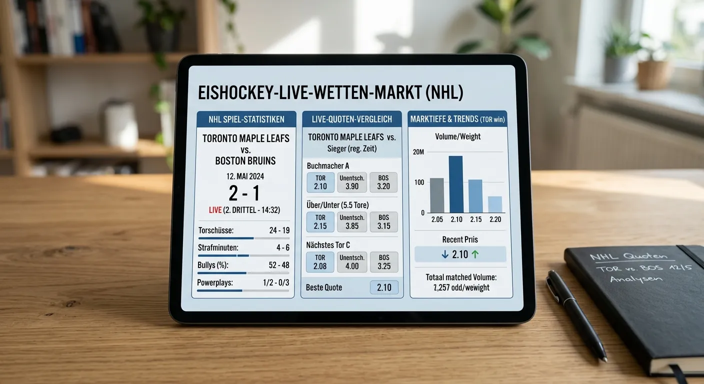 Eishockey Live Wetten Marktbereiche NHL — Vergleich von einem lizenzierten Marktbereich, mehrere lizenzierte Marktbereiche für Livewetten auf NHL-Partien