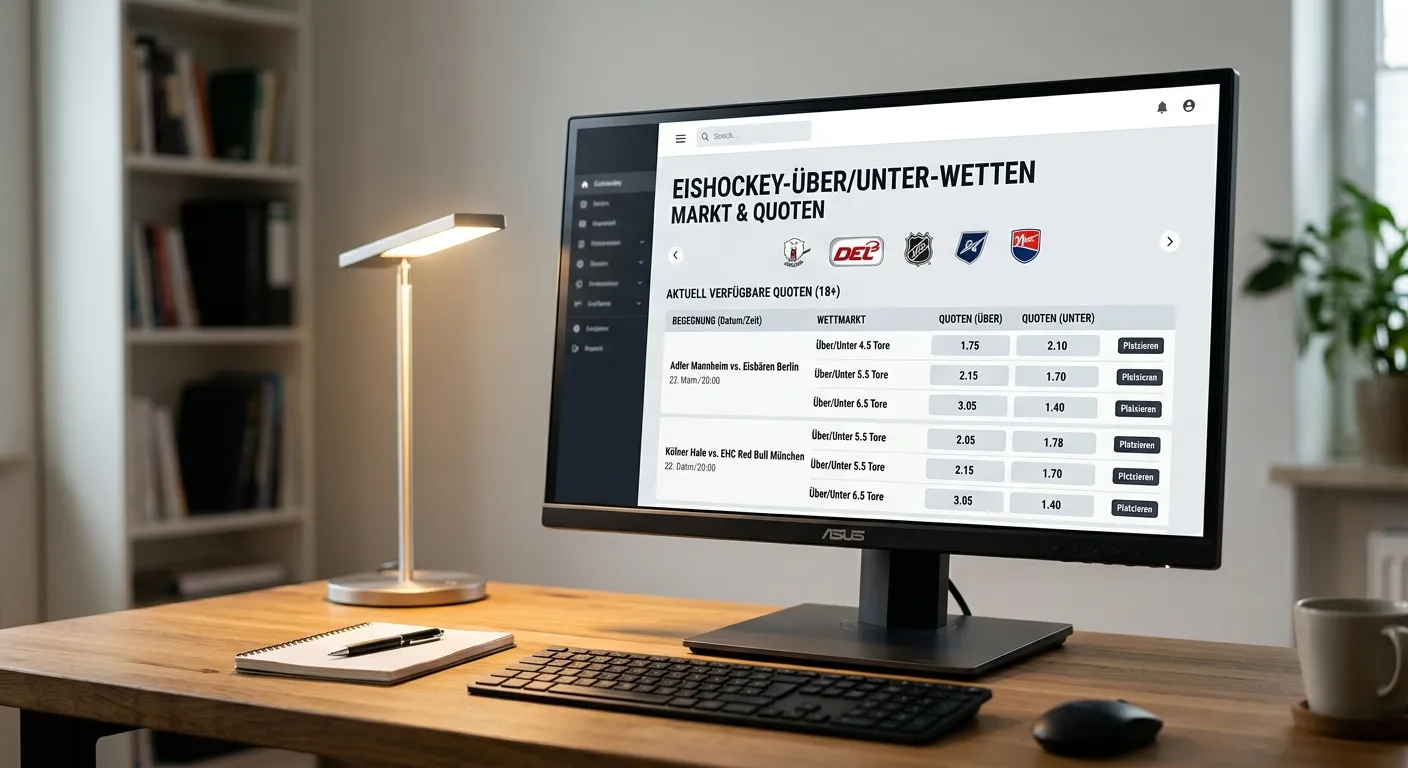 Marktvergleich Quotenschlüssel Über/Unter Eishockey ein lizenzierter Marktbereich ein lizenzierter Marktbereich ein lizenzierter Marktbereich ein lizenzierter Marktbereich