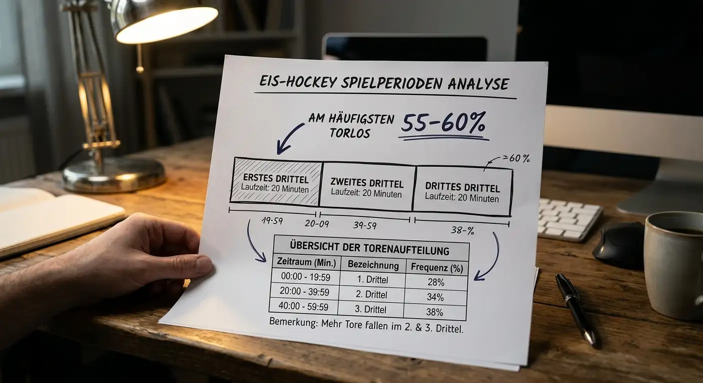 Eishockey Drittelwetten Statistik – Erstes Drittel torlos, Periodenergebnis und Wettmärkte erklärt