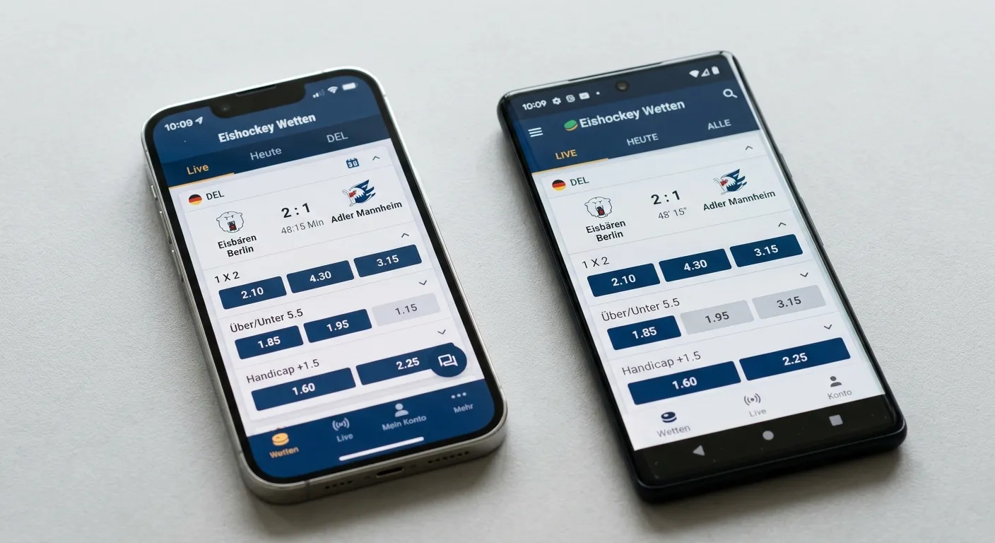 iOS versus Android Sportwetten-Apps: Vergleich der Verfügbarkeit und Funktionen für Eishockey-Wetten im deutschen Wettmarkt
