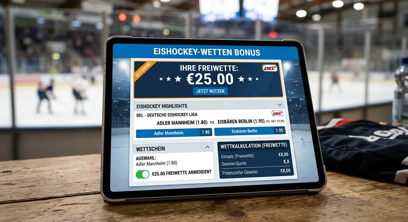 Eishockey Wetten Freiwette optimal nutzen — Strategie für Gratiswetten bei NHL und DEL Wettmärkten