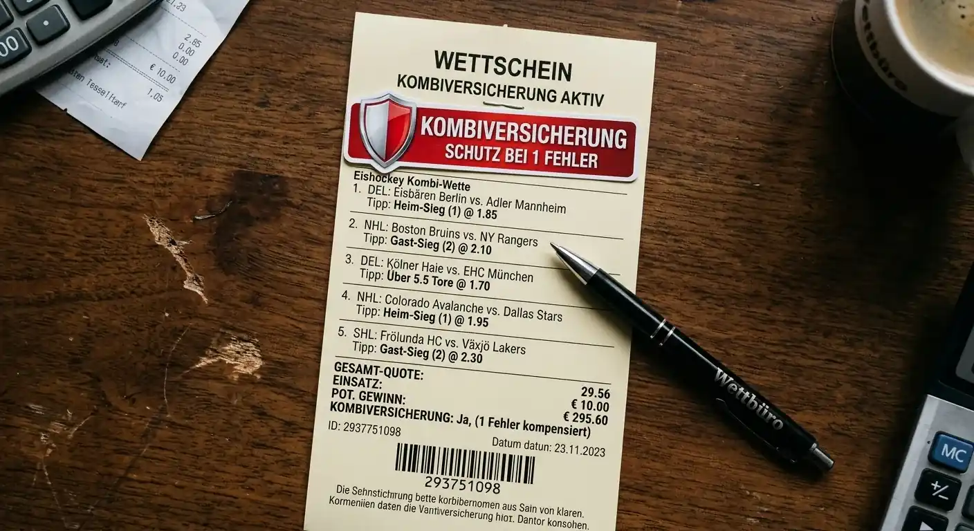 Eishockey Wetten Kombiversicherung — Spezialpromotion für Akkumulatoren bei deutschen Sportwetten-Marktbereiche