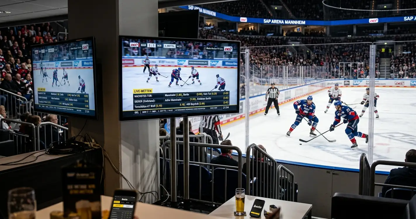 Eishockey Wetten mit Livestream: welche deutschen Wettmärkte kostenlose Übertragungen für NHL und DEL Spiele anbieten 2026