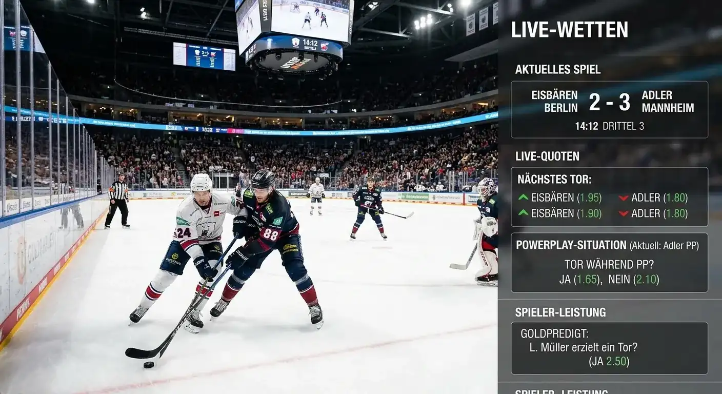 Synergie zwischen Eishockey-Livestream und Live-Wetten: Informationsvorteil bei Powerplay und Empty-Net-Situationen nutzen
