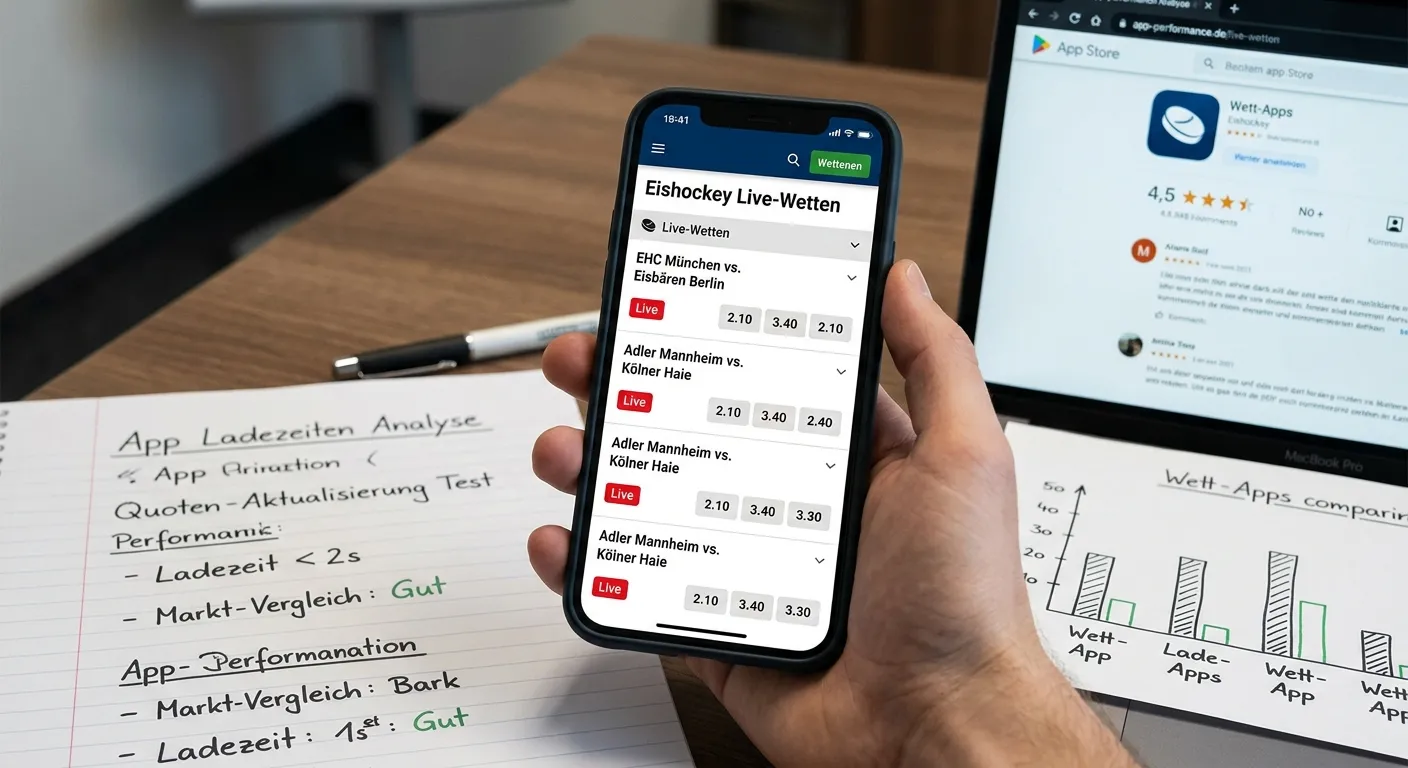 Eishockey Live Wetten und App-Qualität im Vergleich – mobile Sportwetten im deutschen Wettmarkt