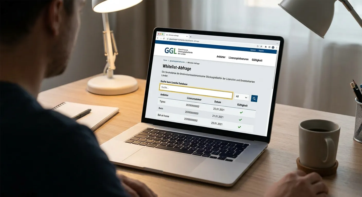 GGL Whitelist Prüfung lizenzierte Sportwetten Marktbereiche online verifizieren Schritte
