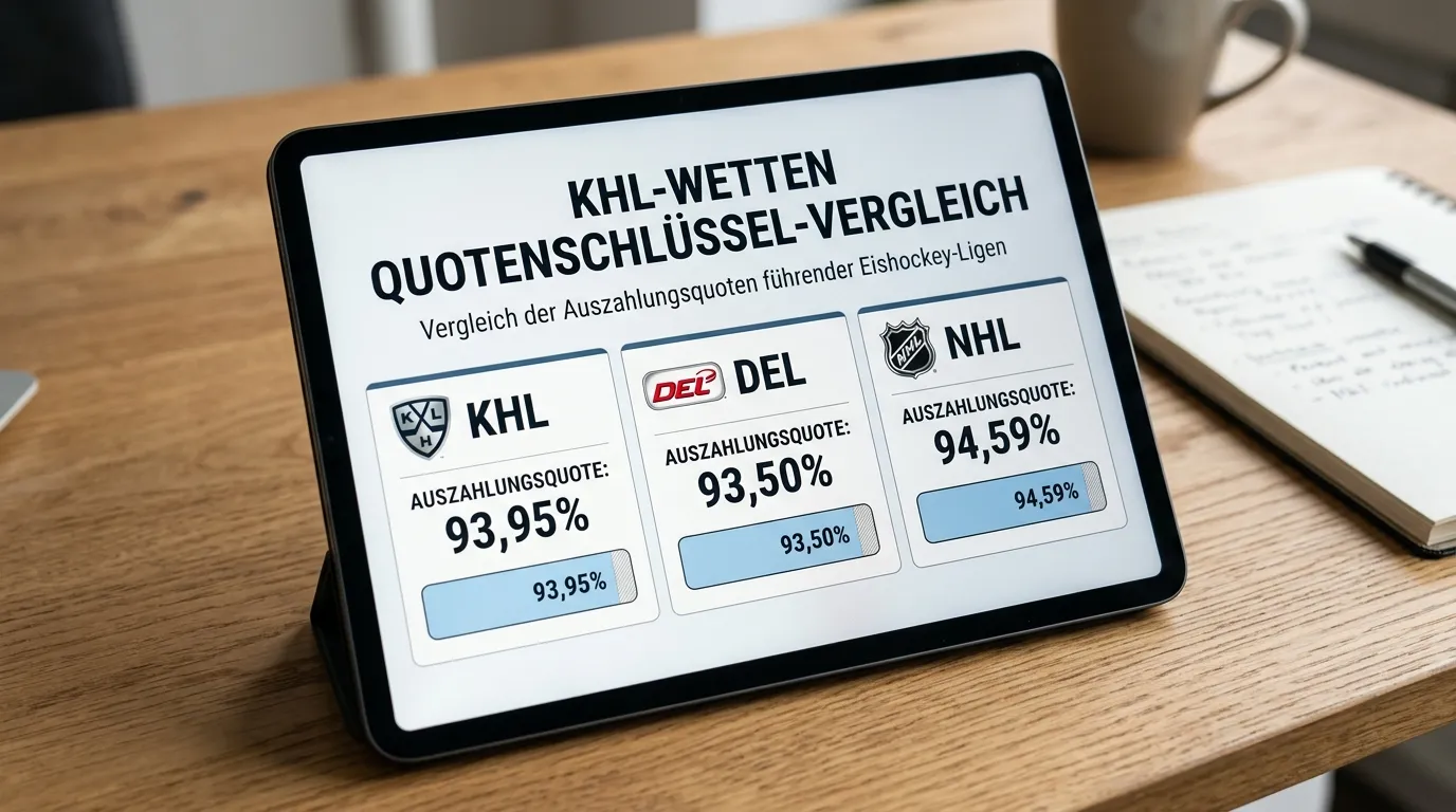 KHL-Quotenschlüssel im Vergleich zu DEL und NHL bei deutschen Eishockey-Wettmärkte 2026