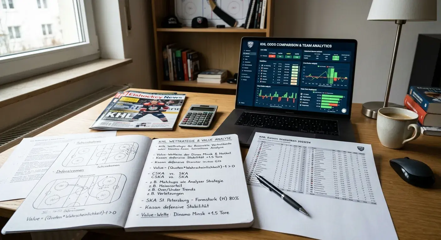 Value-Strategie für KHL Wetten mit Informationsquellen und Analysemethoden trotz begrenzter Datenlage