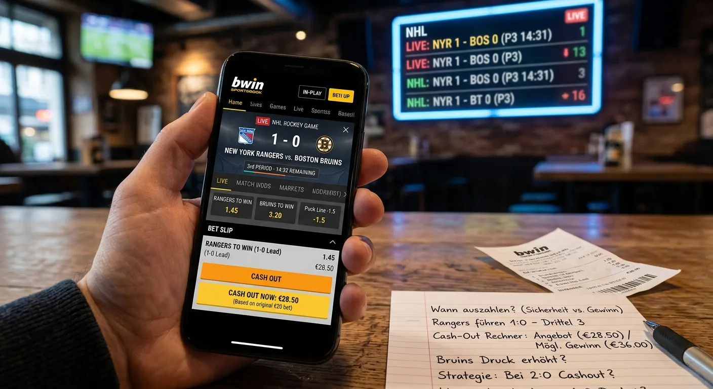NHL Live Wetten und Cash-out – Echtzeit-Wettmärkte für NHL-Spiele im deutschen Wettmarkt