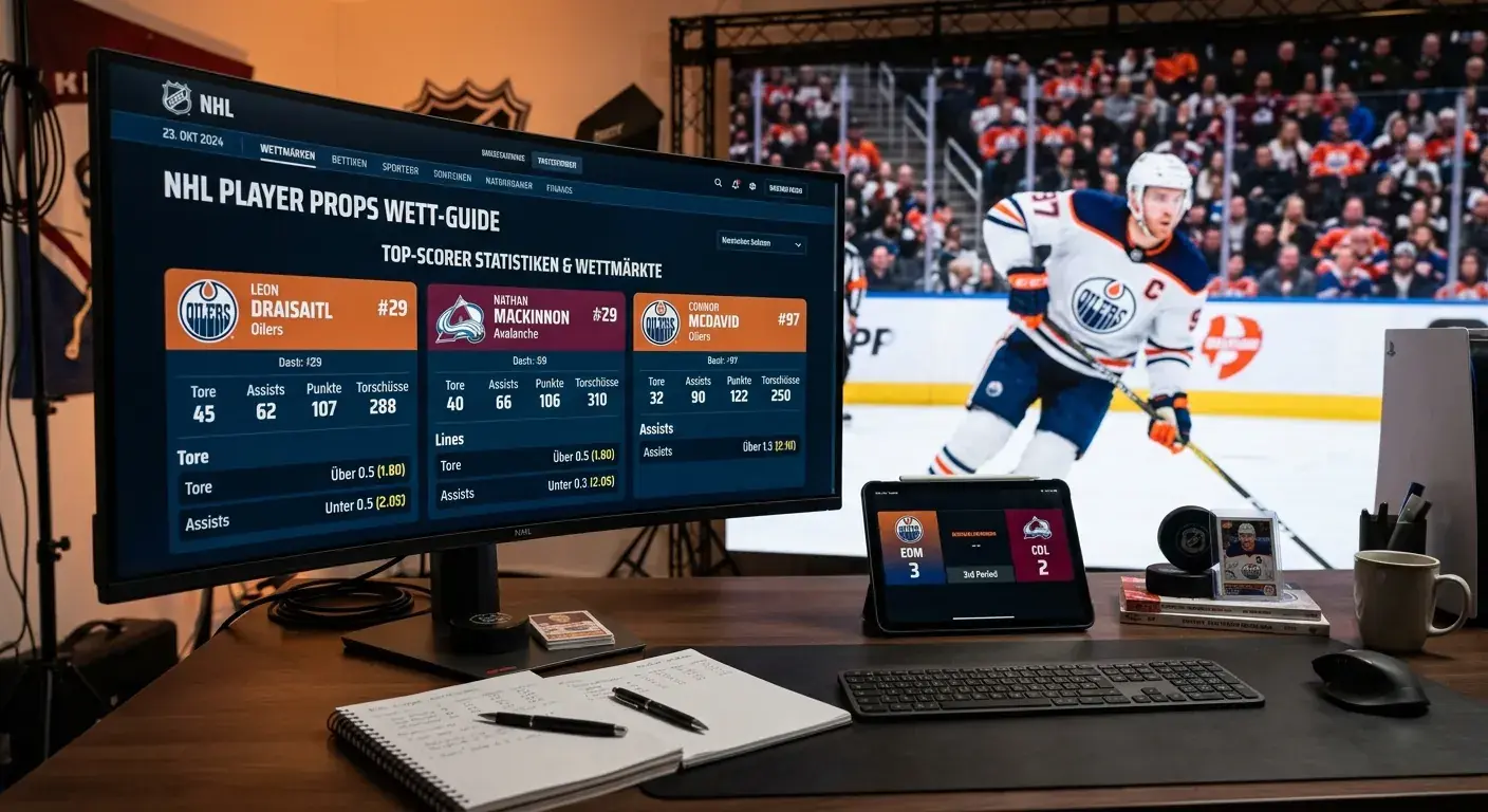 NHL Spieler Props für deutsche Wetter – Tore, Assists, Torschüsse und Powerplay-Rollen als Wettmärkte