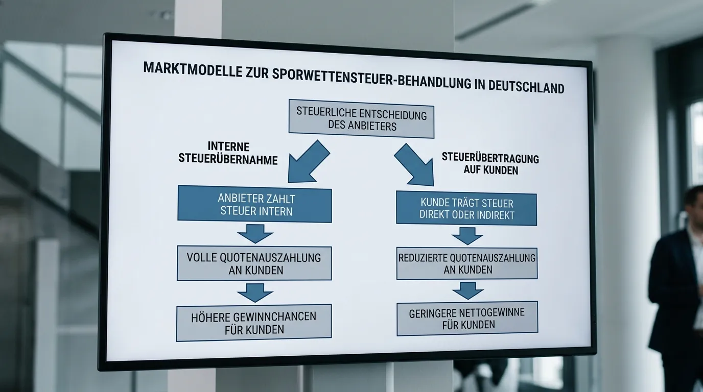 Sportwettensteuer Marktvergleich: wer trägt die 5,3 Prozent Wettsteuer — interne Absorption versus Weitergabe an Wetter